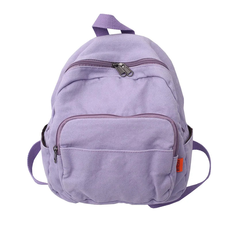 Women Small Backpack Vintage Canvas School Mini Backpack Women