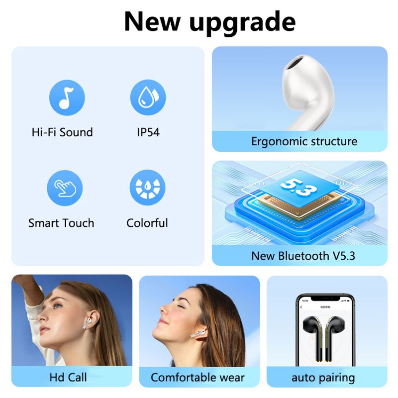 TWS J18 Earphones, Bluetooth Earphones