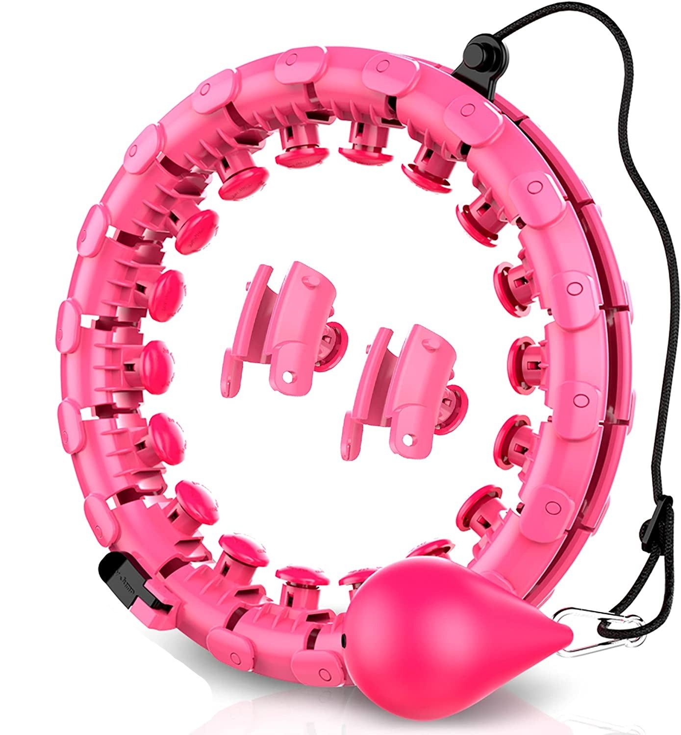 Weighted Hula Hoop, Smart Hola Hoop, Hula Hoop Weighted with 26 Detachable Knots