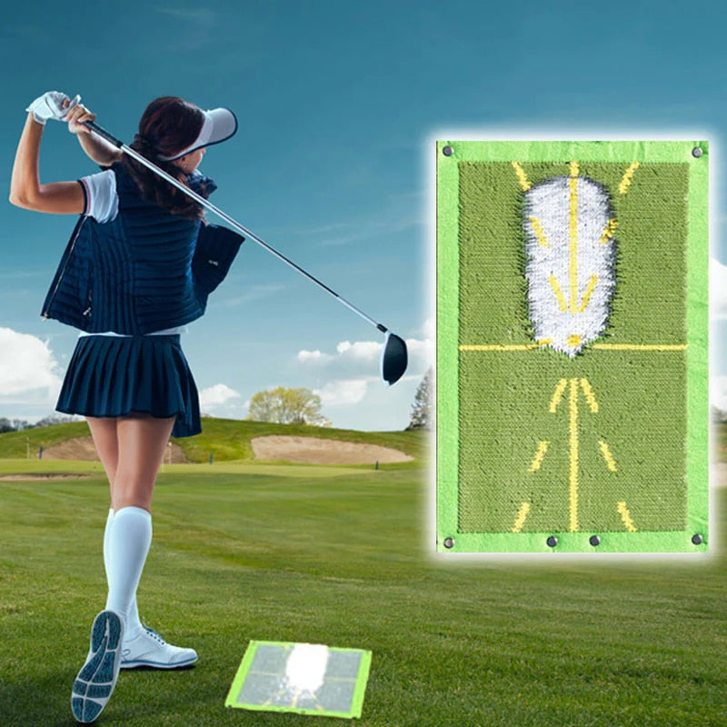 High-Quality Golf Training Mat for Swing Detection Batting Hitting Batting Direction Mark Trace Indoor Home