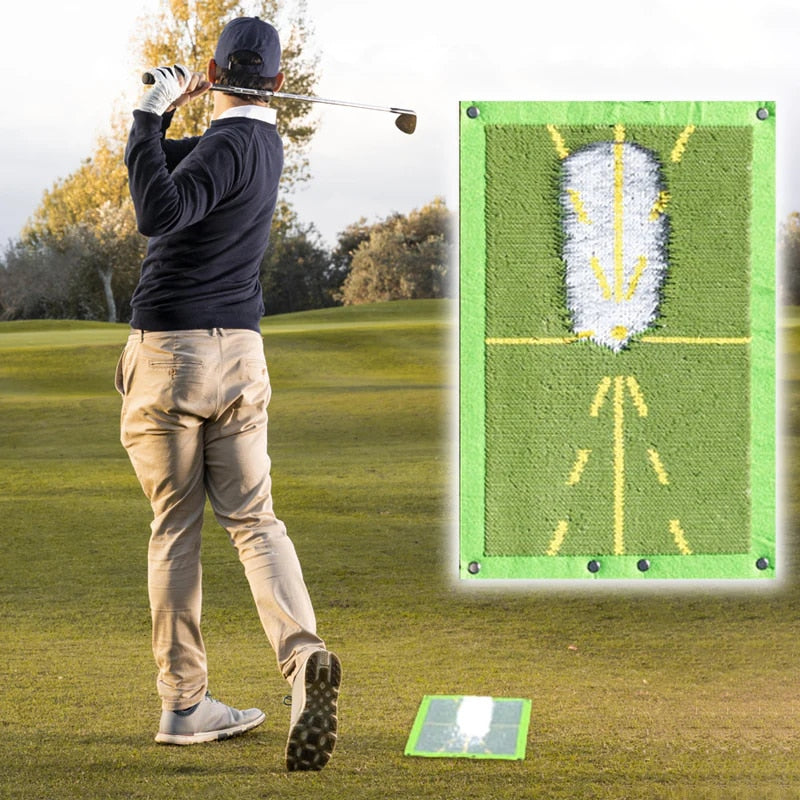 High-Quality Golf Training Mat for Swing Detection Batting Hitting Batting Direction Mark Trace Indoor Home