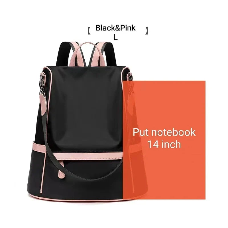 Women Fashion Backpack Oxford Waterproof School Bag Girls