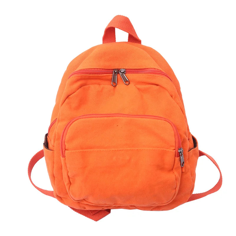 Women Small Backpack Vintage Canvas School Mini Backpack Women