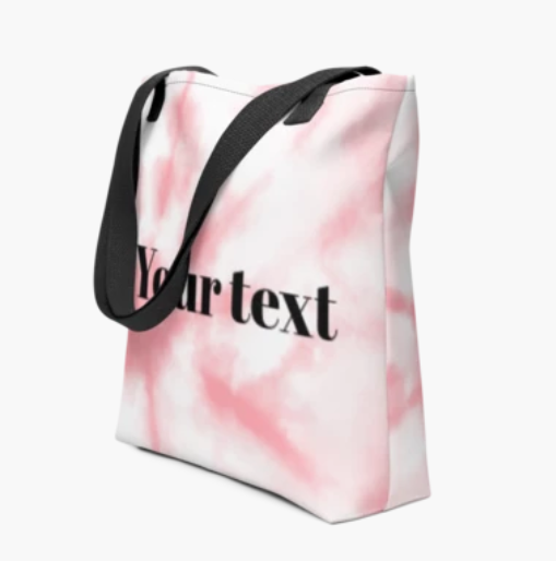 Personalized Tote bag, Pink