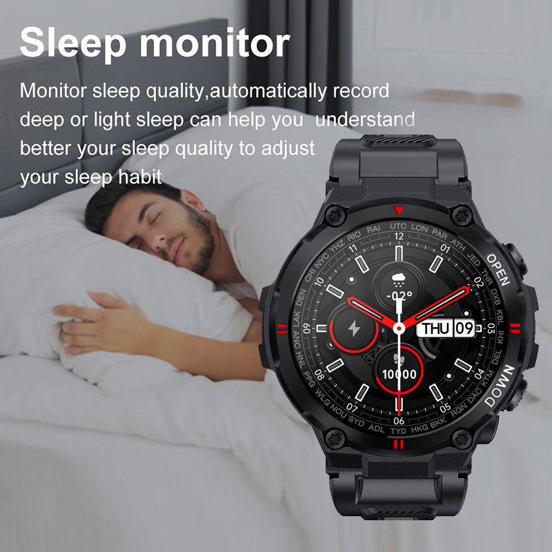 Durable Knight's Smartwatch, Bluetooth, Fitness and Health Tracker