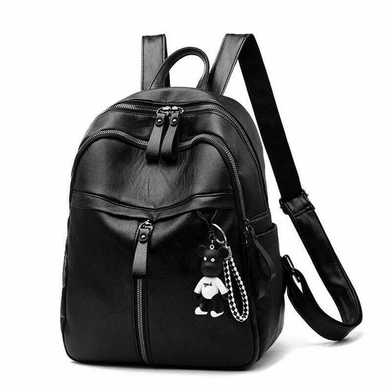 Fashion Woman Backpack High Quality Youth Pu Leather Backpacks