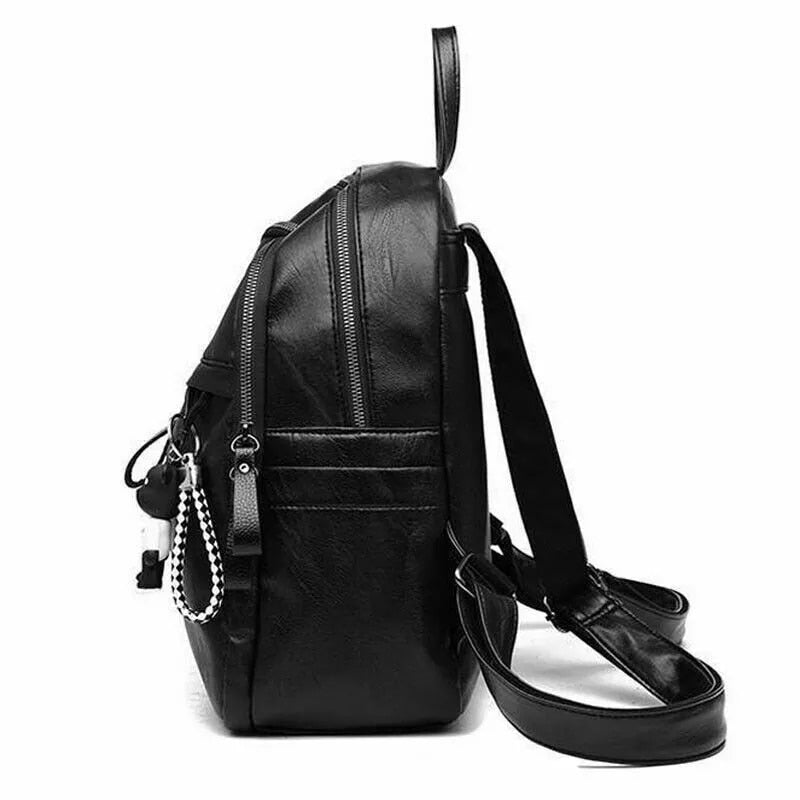 Fashion Woman Backpack High Quality Youth Pu Leather Backpacks