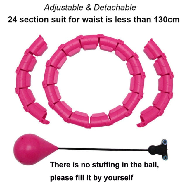 Weighted Hula Hoop, Smart Hola Hoop, Hula Hoop Weighted with 26 Detachable Knots