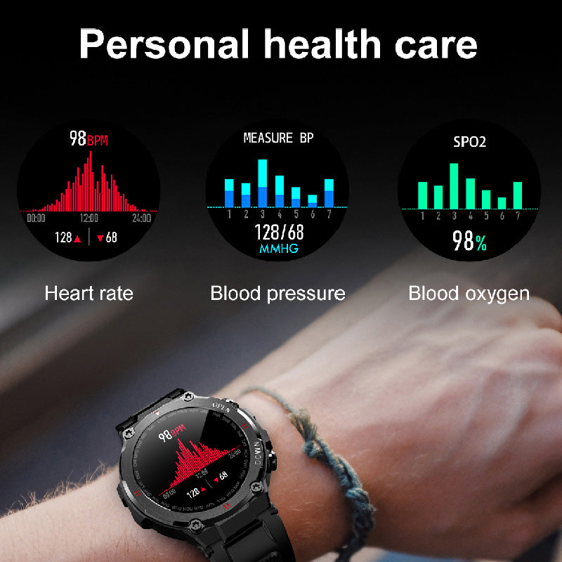 Durable Knight's Smartwatch, Bluetooth, Fitness and Health Tracker