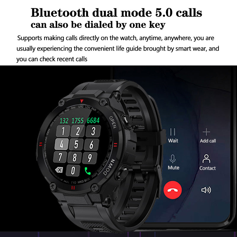 Durable Knight's Smartwatch, Bluetooth, Fitness and Health Tracker