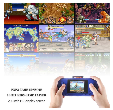 PXP3 Slim Handheld Games Free Cards 150 Classic Games