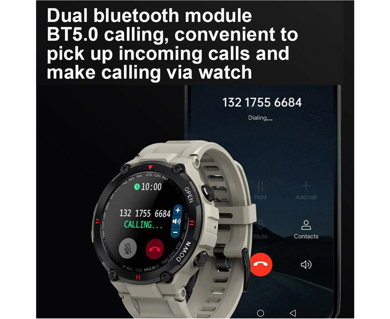 Durable Smart Watch for Men with Bluetooth Call