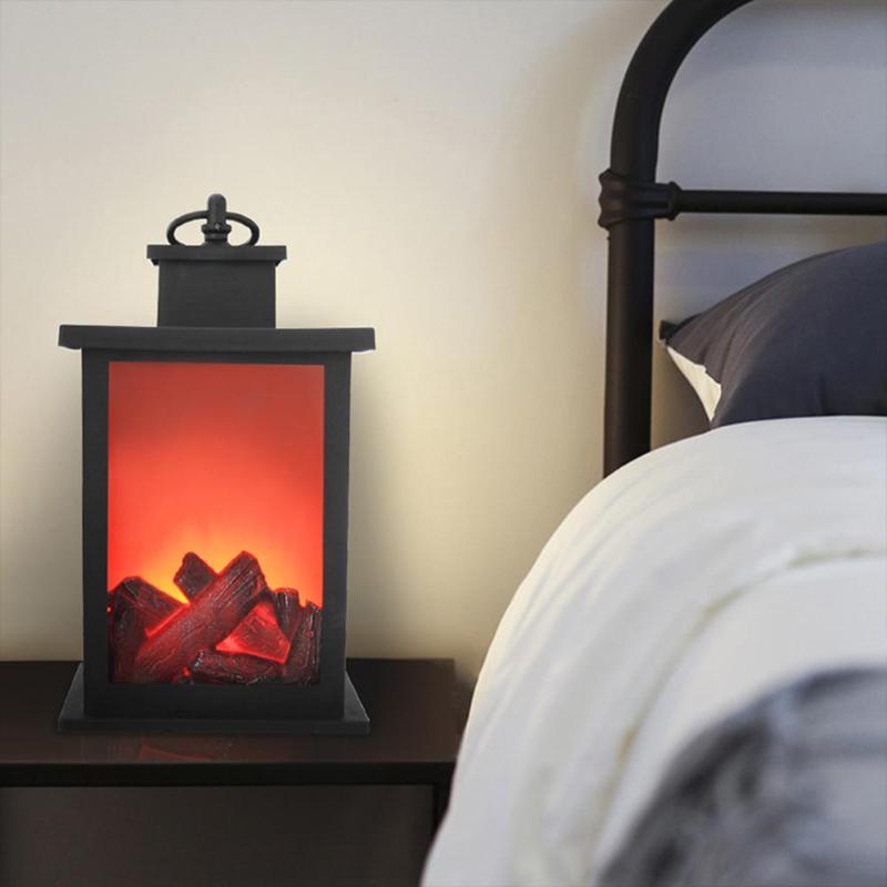 LED Flame Lantern Lamps Simulated Fireplace