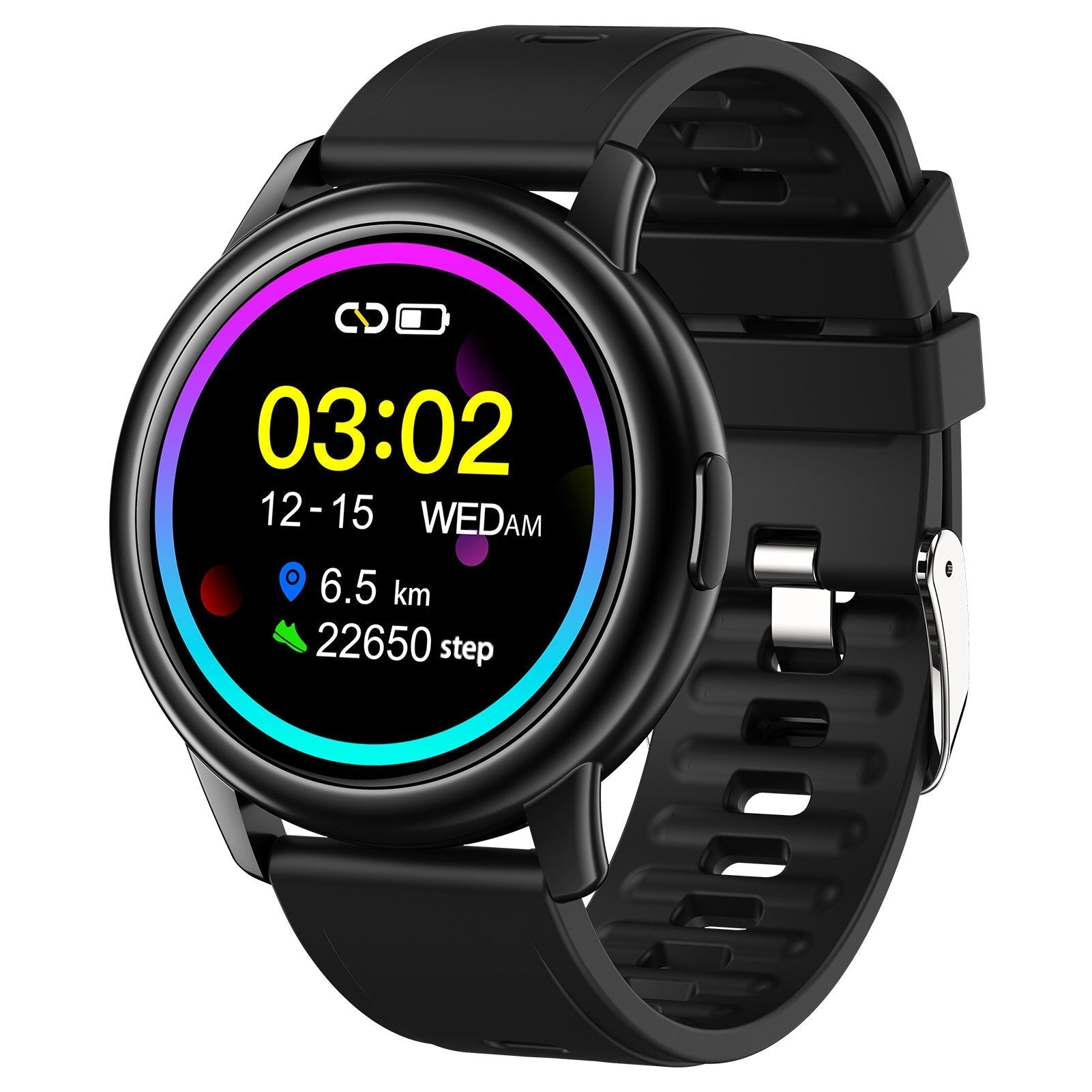 Techy Rogbid GT2 Smart Watch For Men & Women, Sports Fitness Tracker, Blood Pressure, Smart Clock