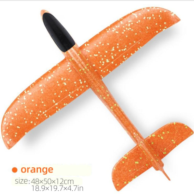 Big Foam Plane Glider Hand Throw Airplane Light Inertial Planes Outdoor Launch Kids Toys