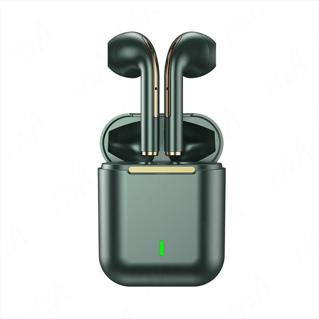 Wireless Headphones, Waterproof Bluetooth, Charging Case, Noise Reduction