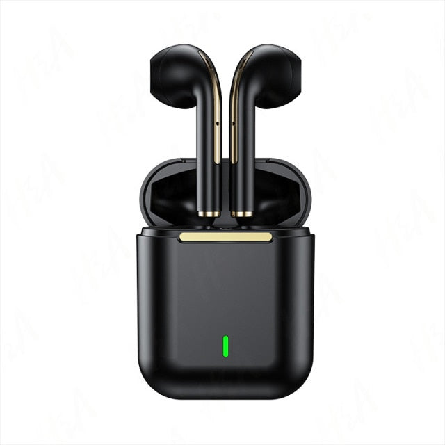 Wireless Headphones, Waterproof Bluetooth, Charging Case, Noise Reduction