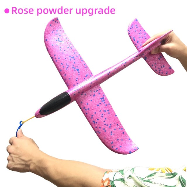 Big Foam Plane Glider Hand Throw Airplane Light Inertial Planes Outdoor Launch Kids Toys