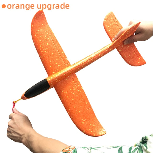 Big Foam Plane Glider Hand Throw Airplane Light Inertial Planes Outdoor Launch Kids Toys