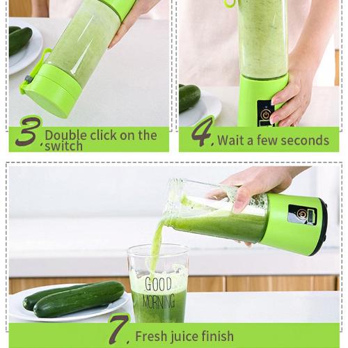 Portable Blender Electric Juicer Blender USB Blender Mini Food Processor Smoothie Blender Personal Handheld Mixer