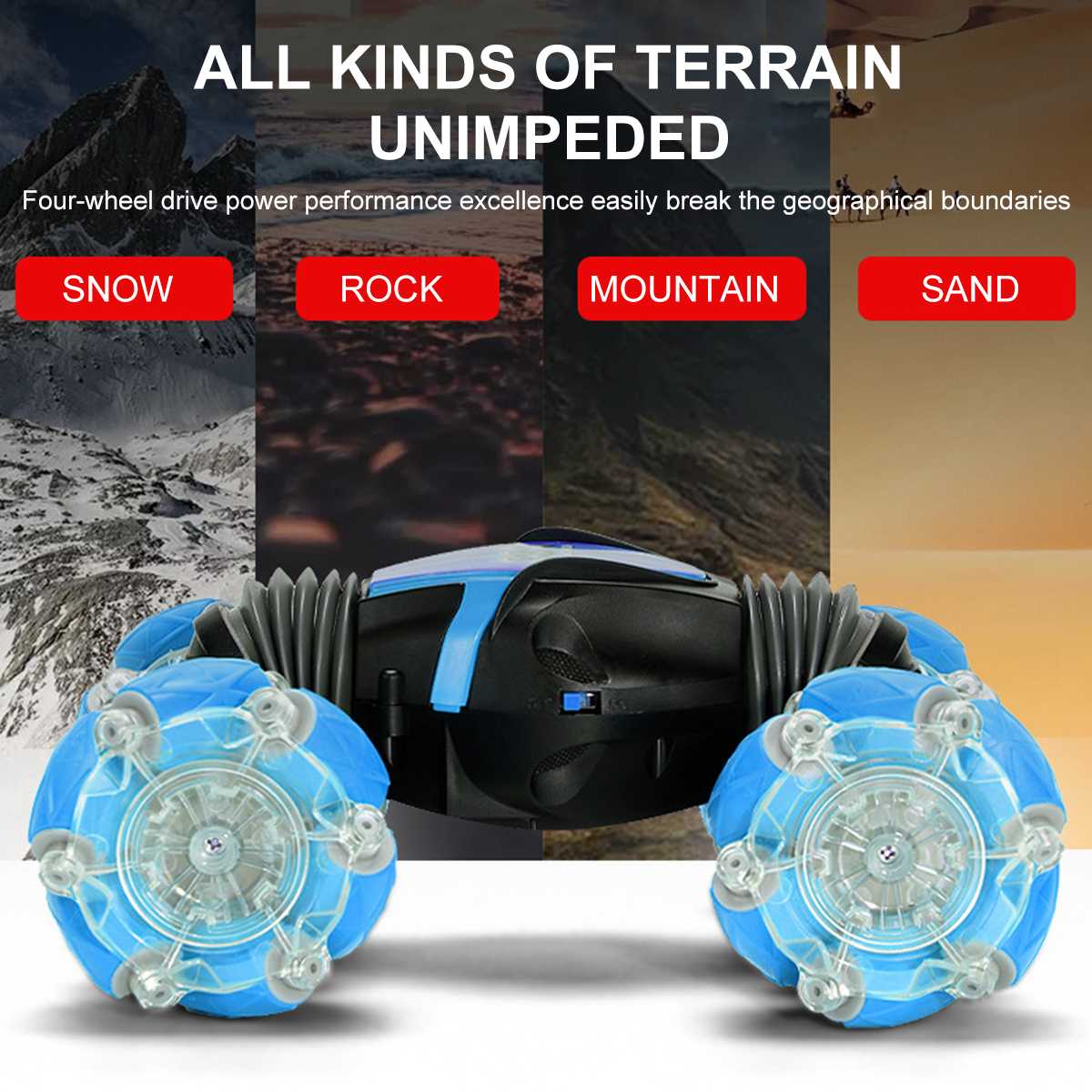 Gesture Sensing Car Remote Control Stunt Car 360° Drift, Twisting, Off-Road with Lights